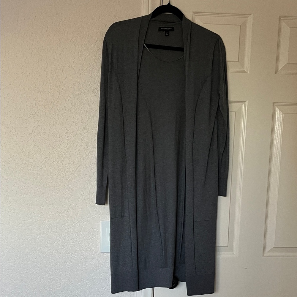 Banana Republic Charcoal Women's Duster Cardigan